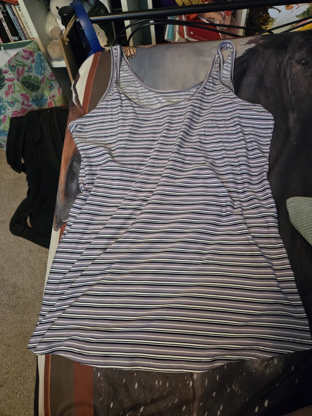 No Boundaries Striped Tank Top - Blue & White